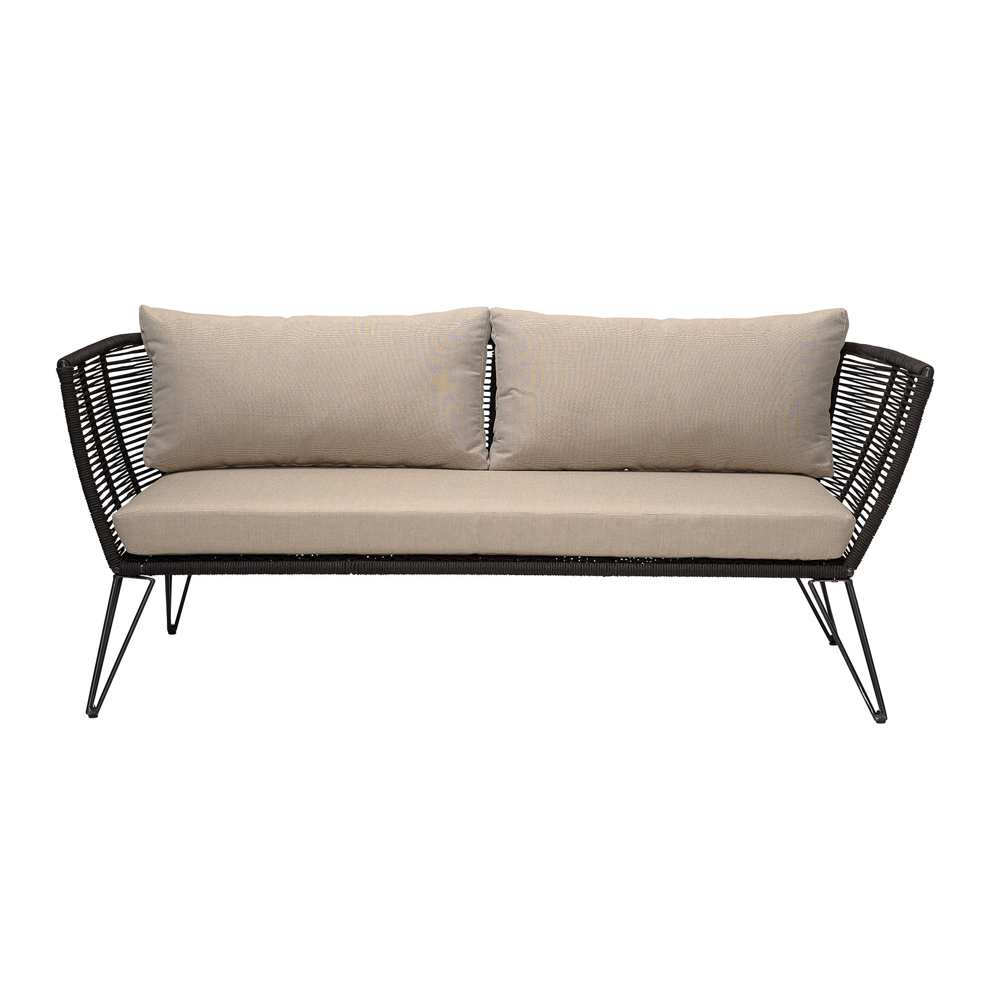 Mundo-sofa, svart, metall