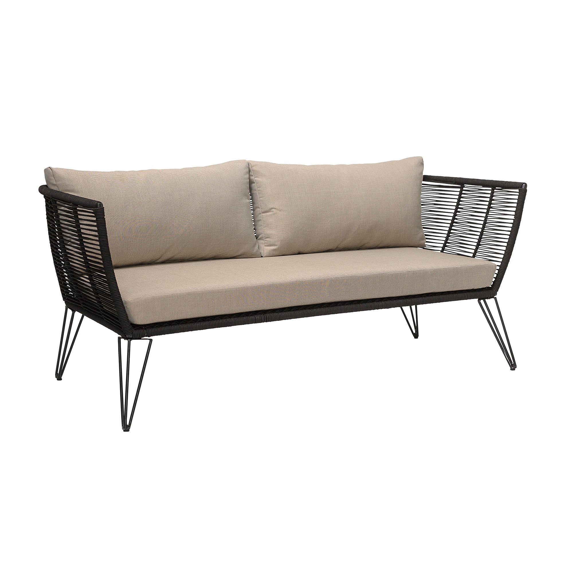 Mundo-sofa, svart, metall