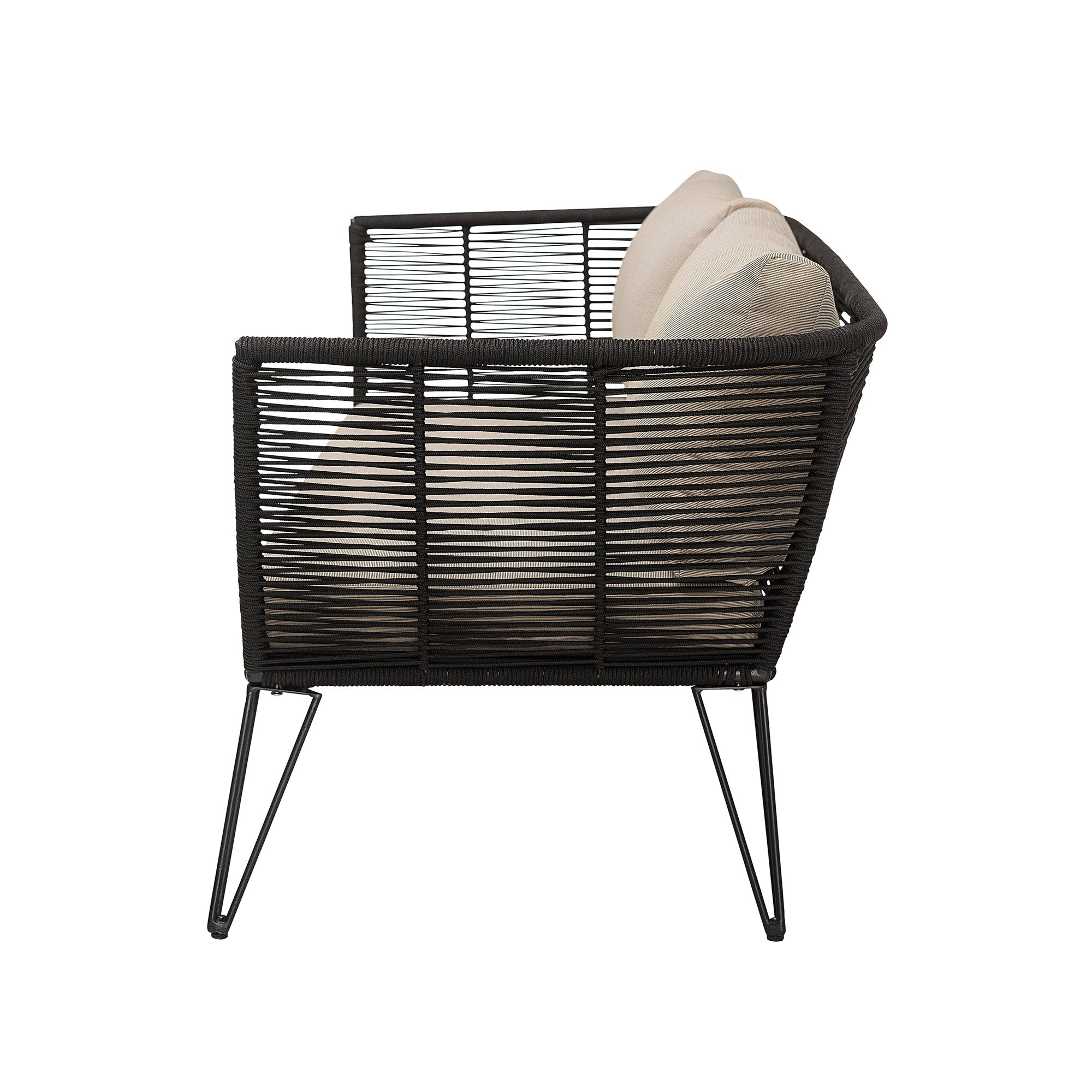 Mundo-sofa, svart, metall
