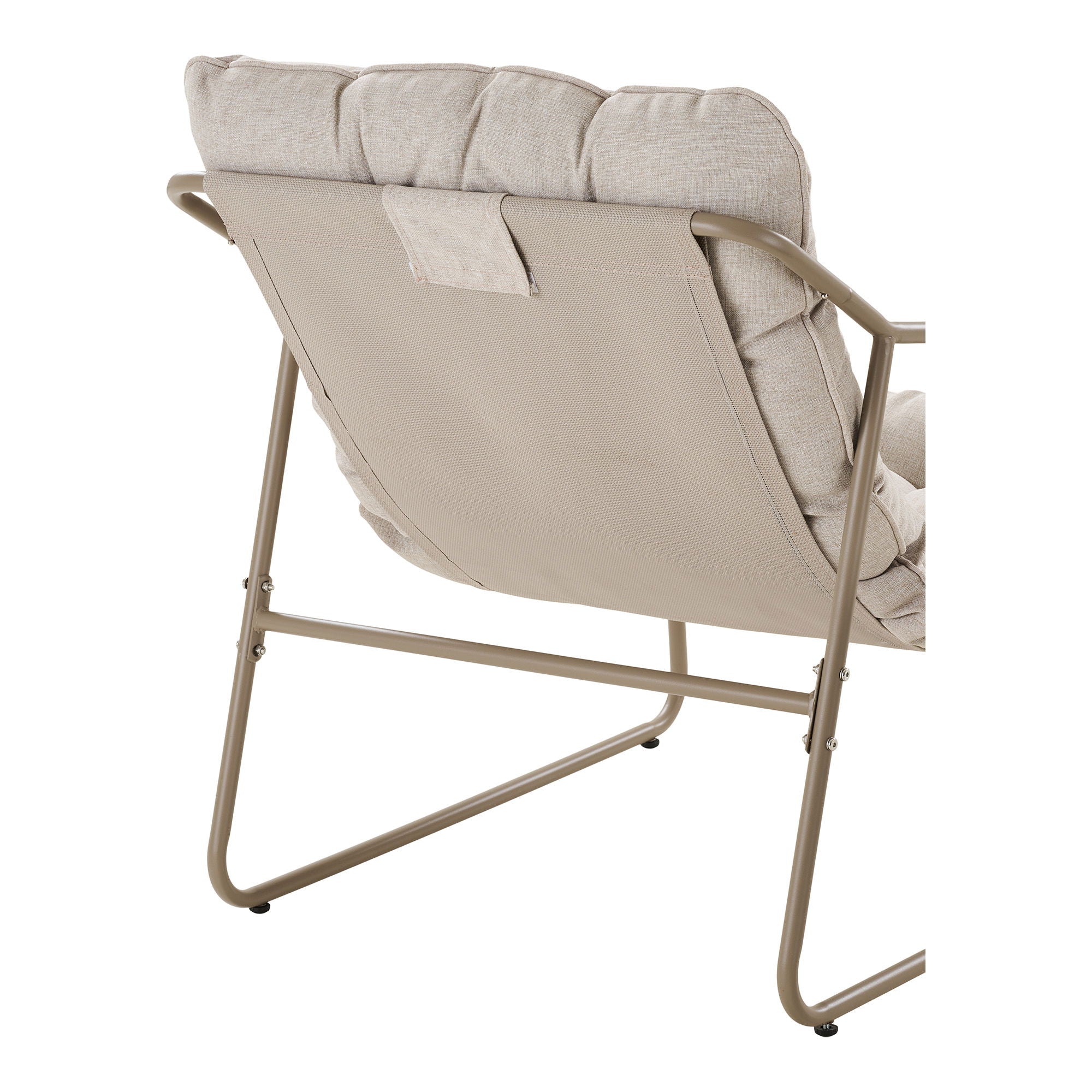 Nilo Lounge Set, steel, sand, incl. cushions