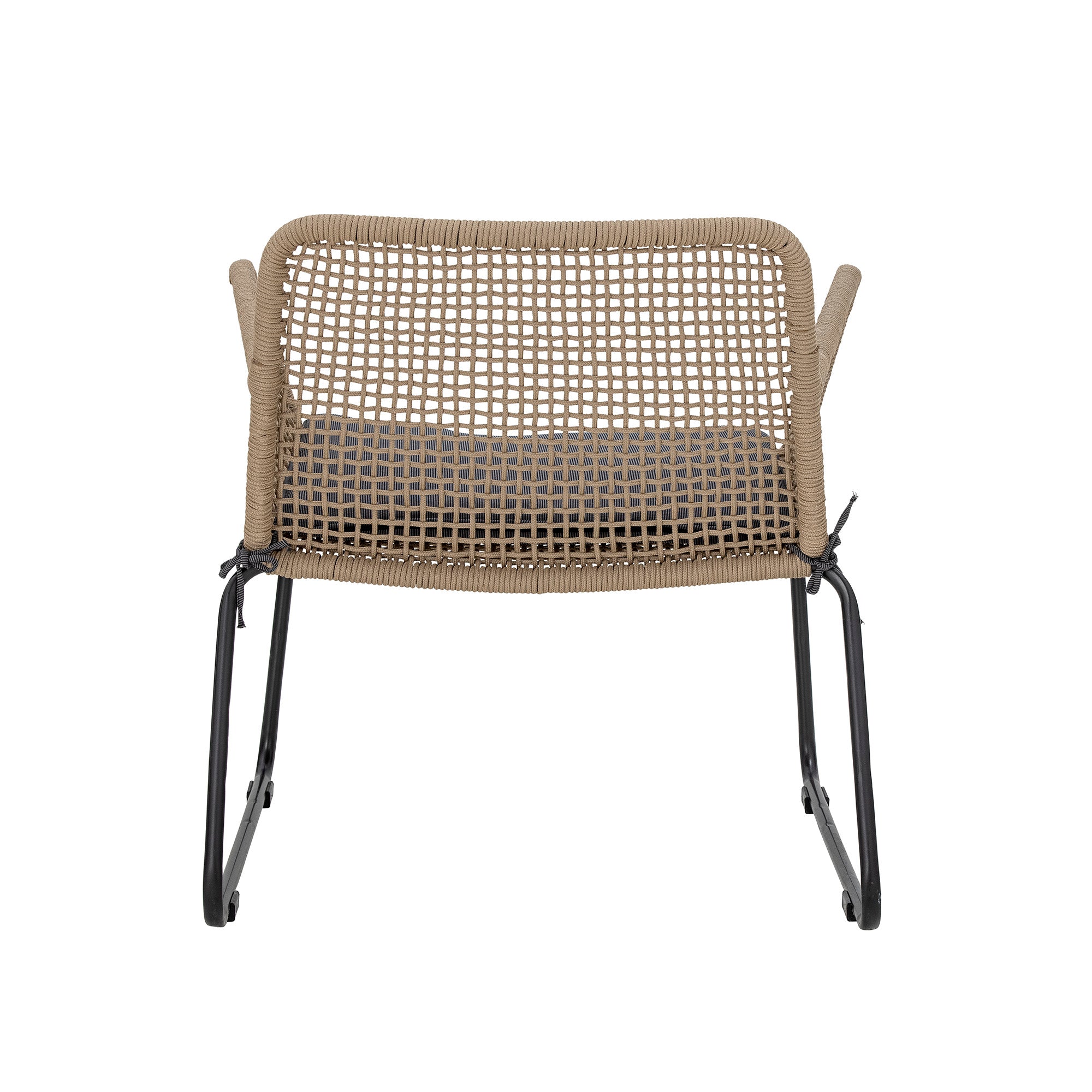 Mundo loungestol – brun, metall