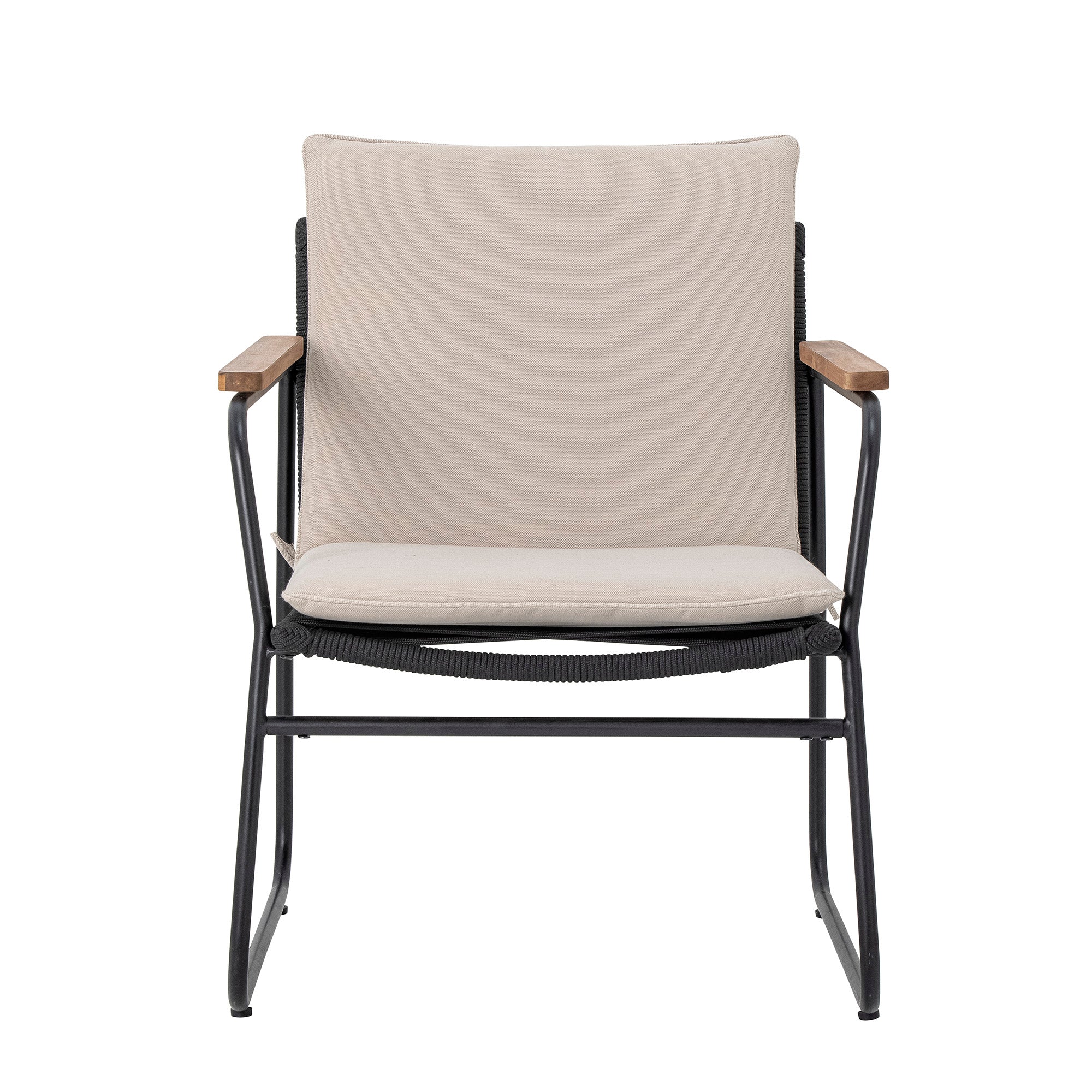 Hampton Lounge Chair (2-pk), svart, metall