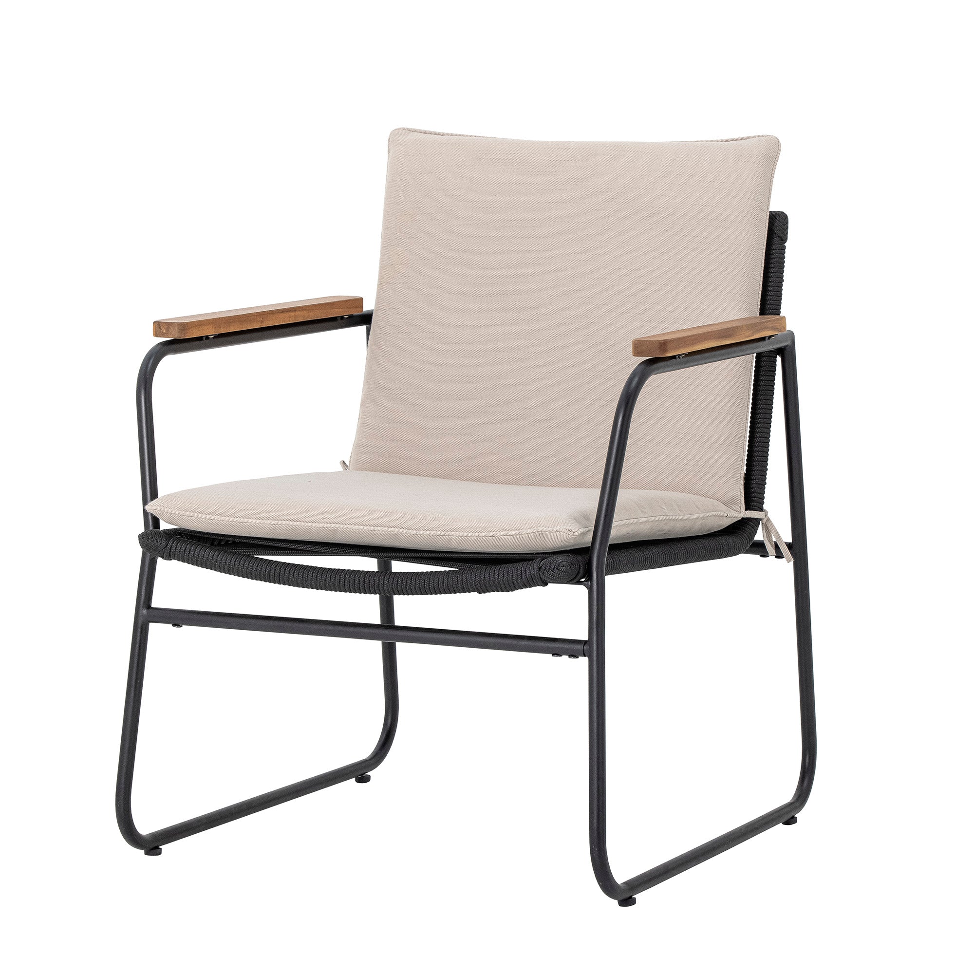 Hampton Lounge Chair (2-pk), svart, metall