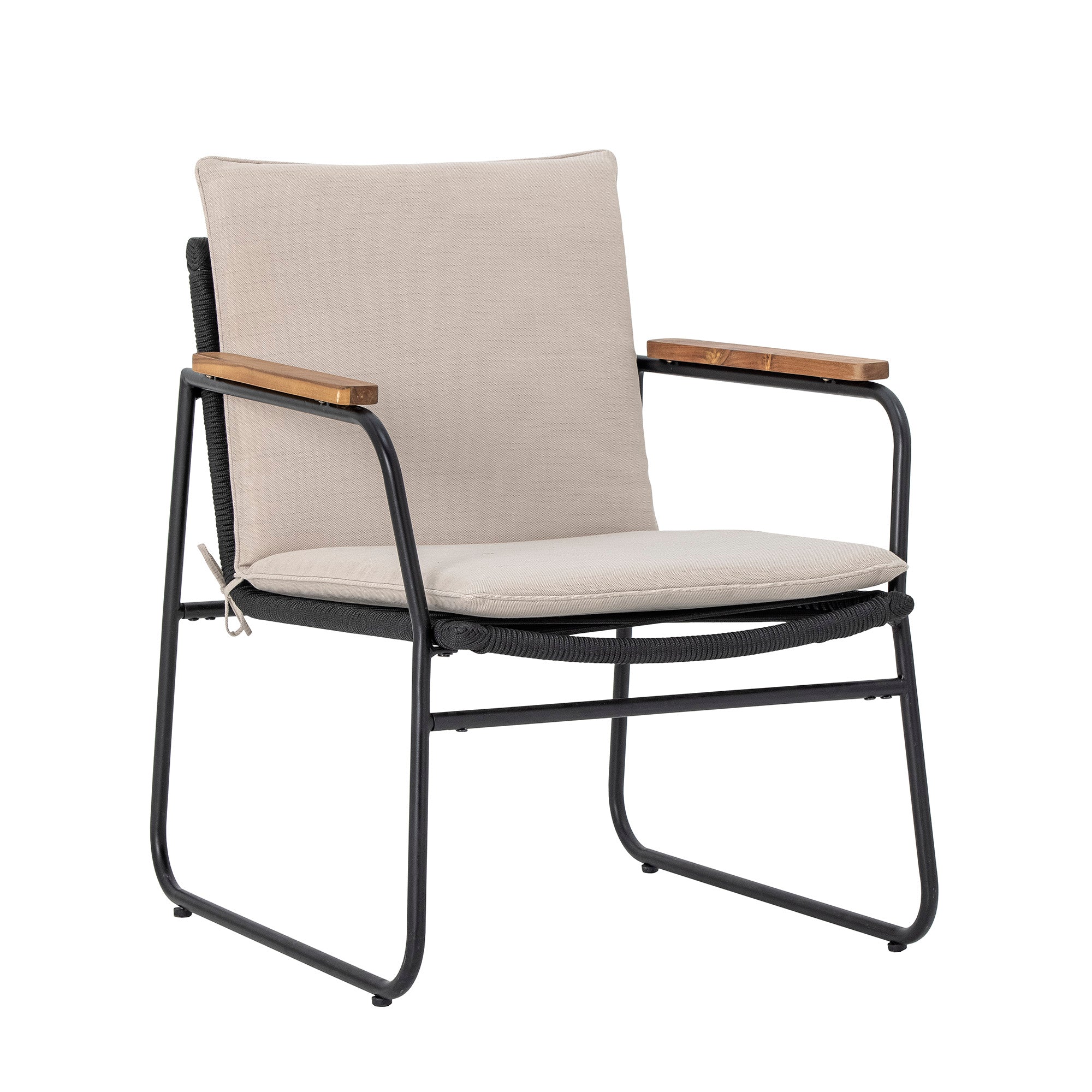 Hampton Lounge Chair (2-pk), svart, metall