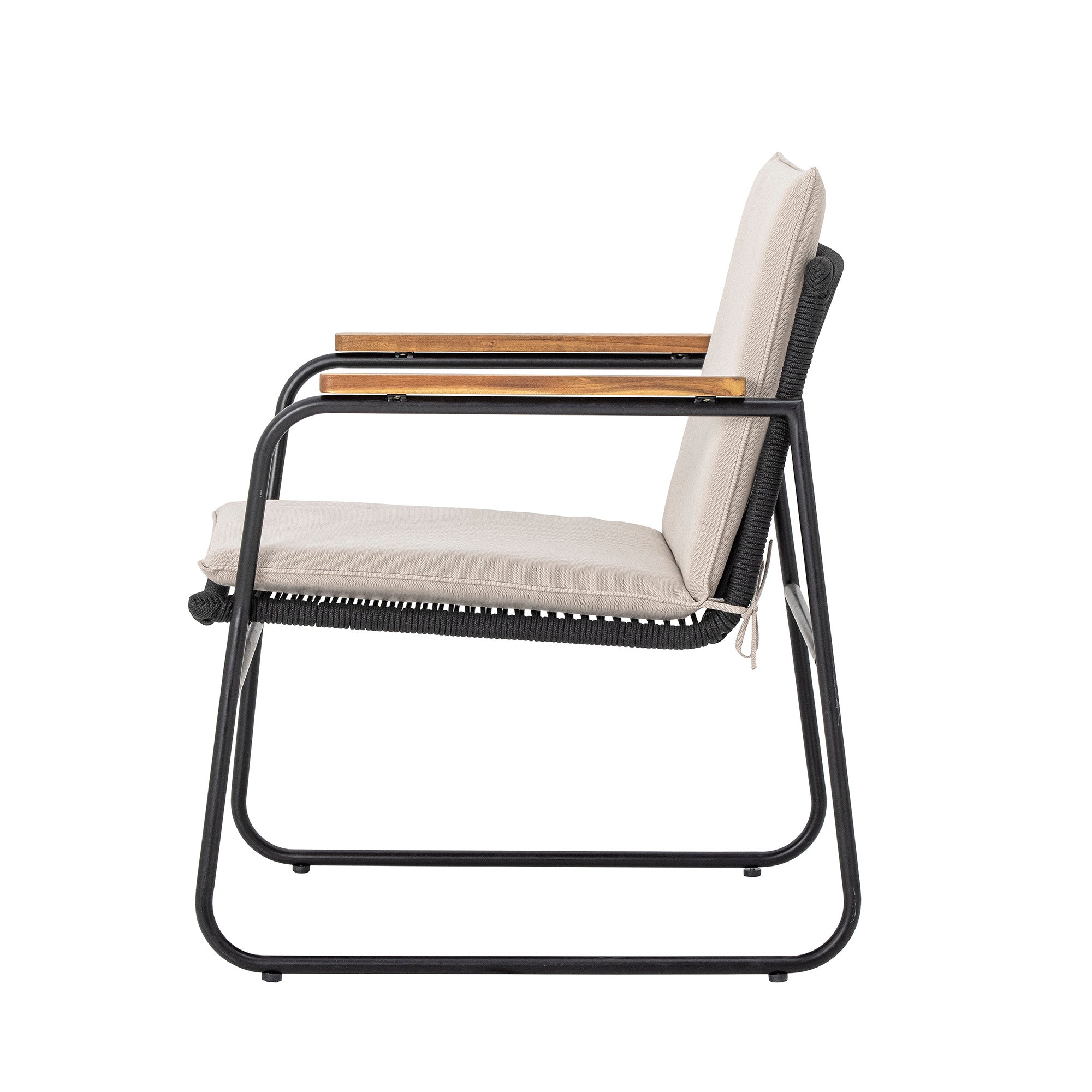 Hampton Lounge Chair (2-pk), svart, metall