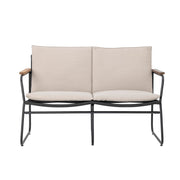 Hampton Sofa, Svart, Metall