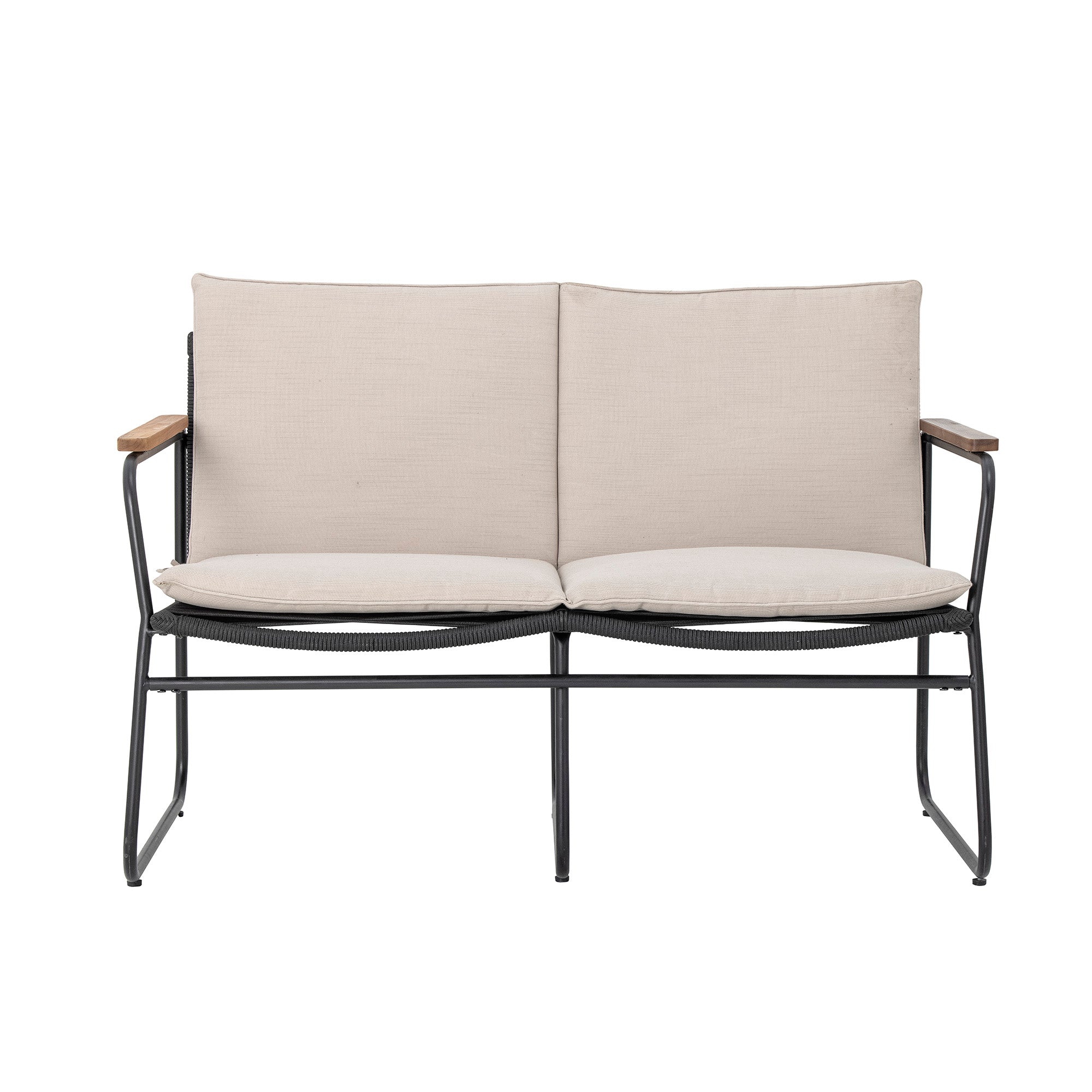 Hampton Sofa, Svart, Metall