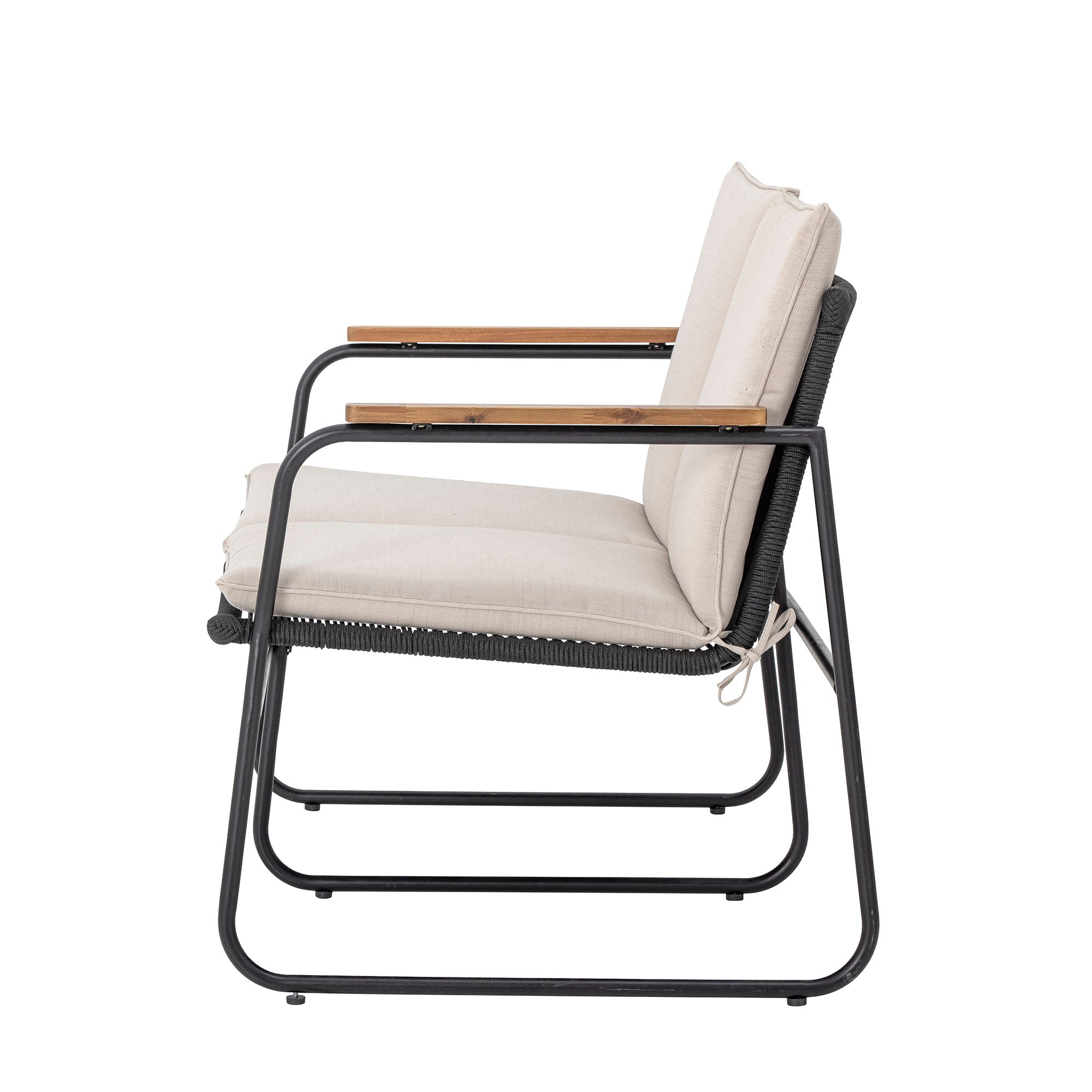 Hampton Sofa, Svart, Metall