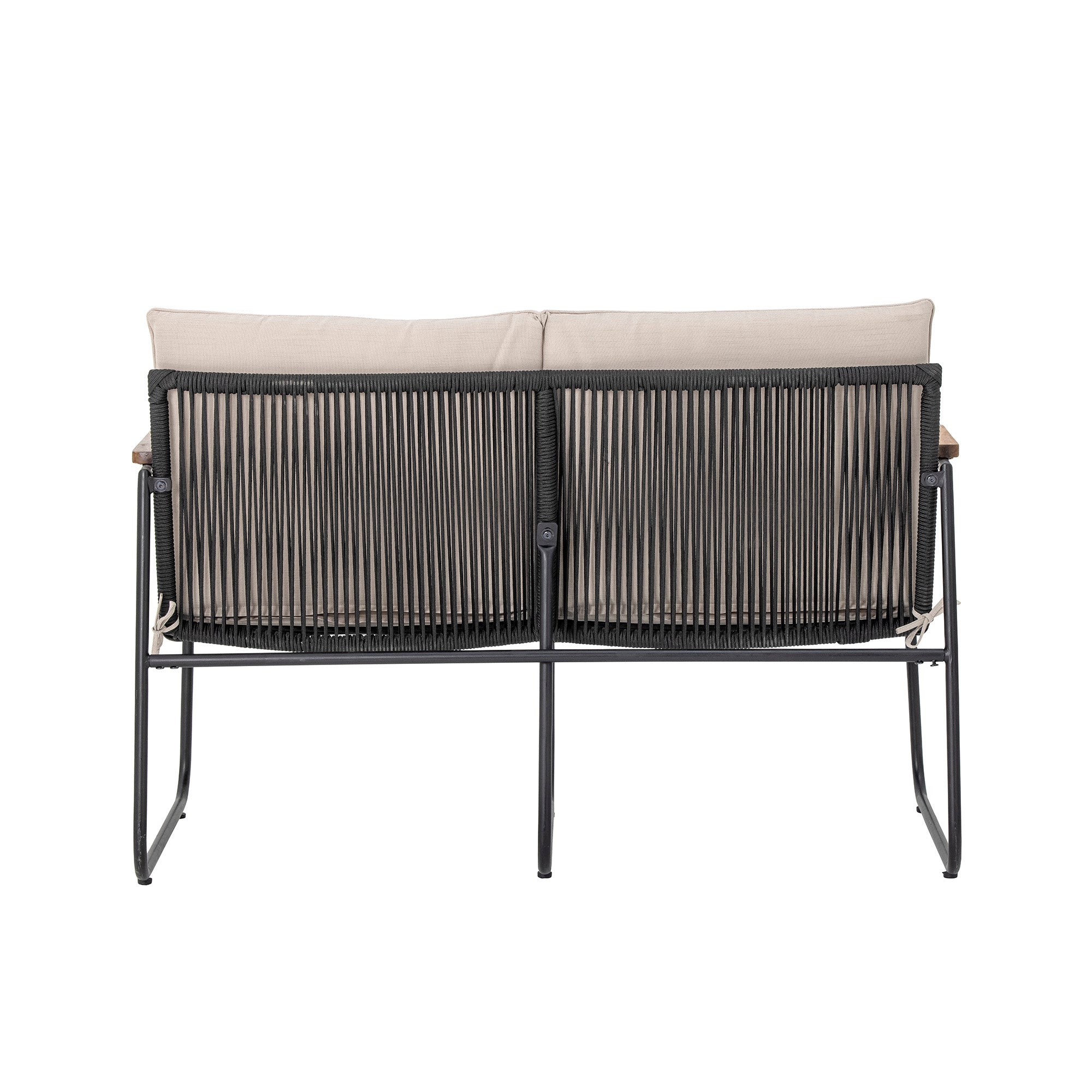 Hampton Sofa, Svart, Metall