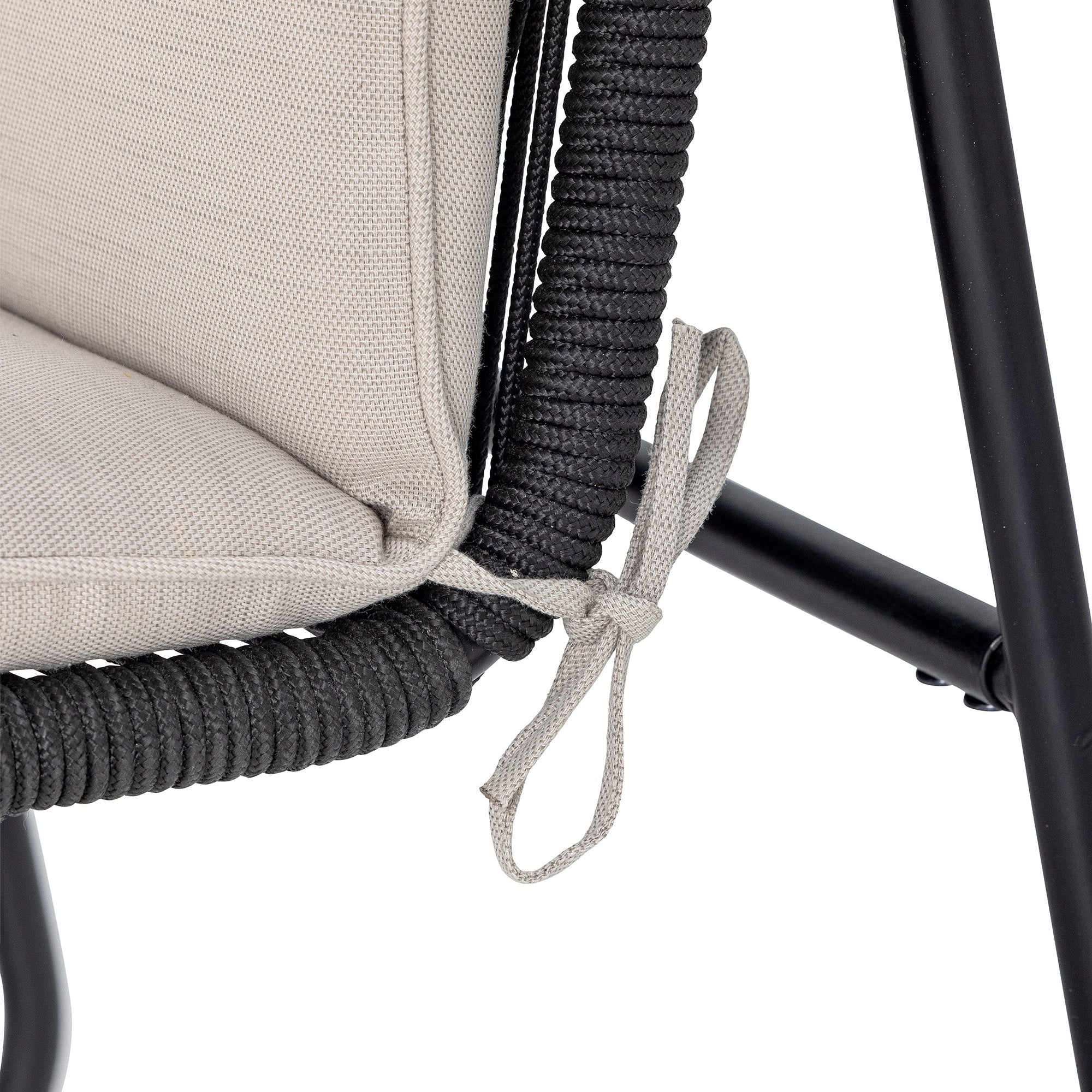 Hampton Sofa, Svart, Metall