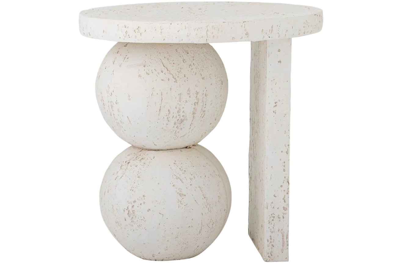 Tally Sidebord – Travertin Look Hvit