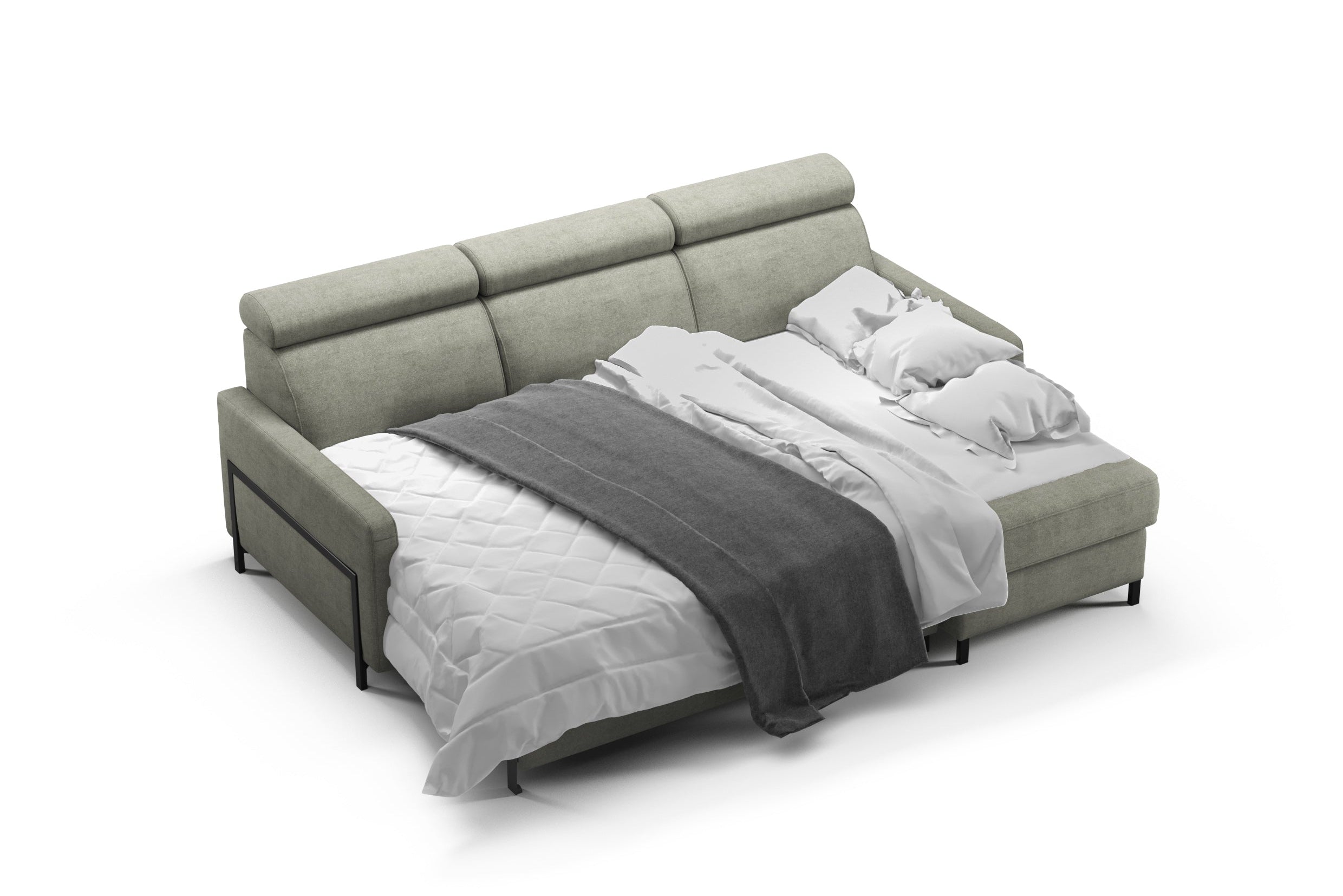 Loft hjørnesofa med sovefunksjon
