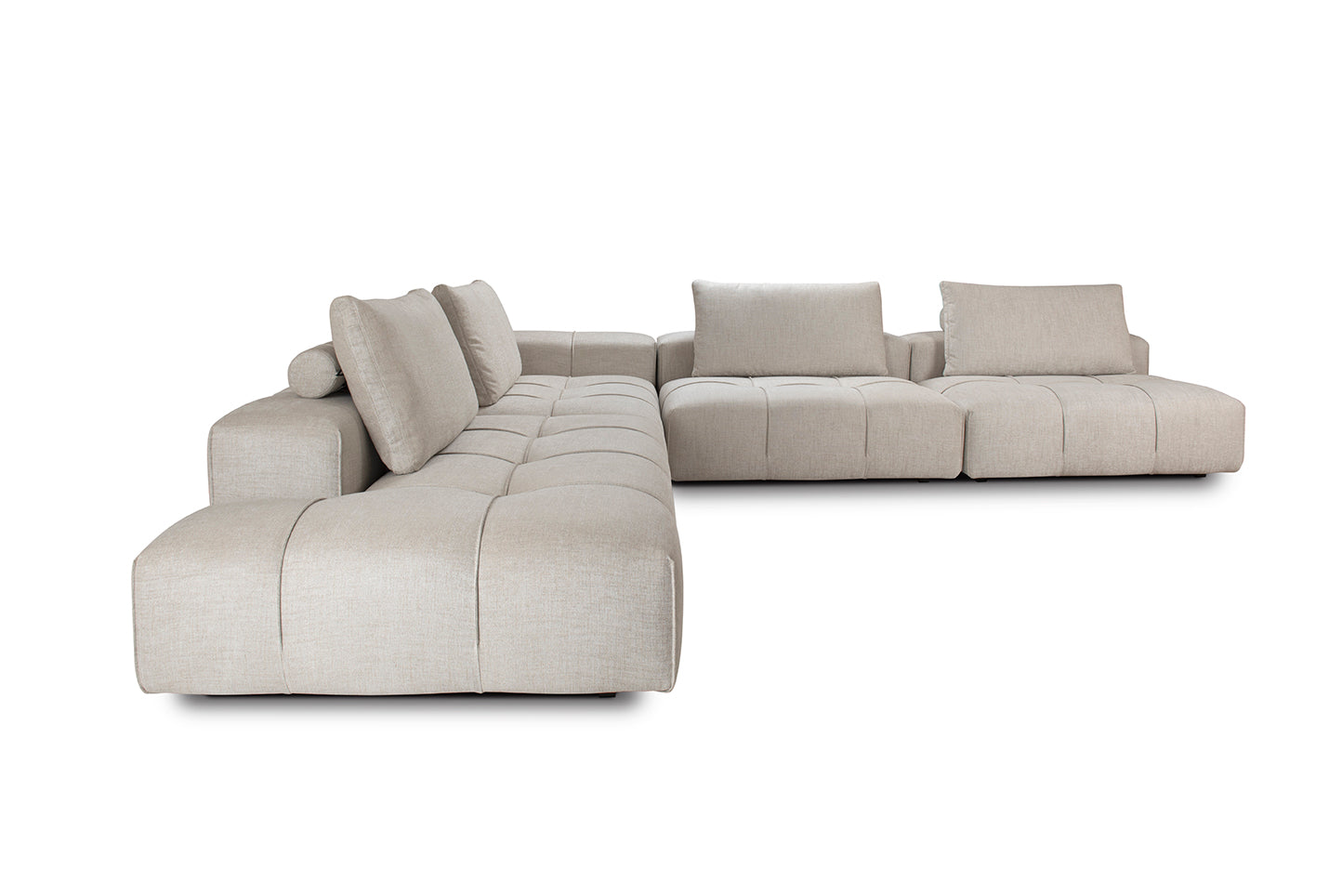Lanube modulsofa L-form med sidebord