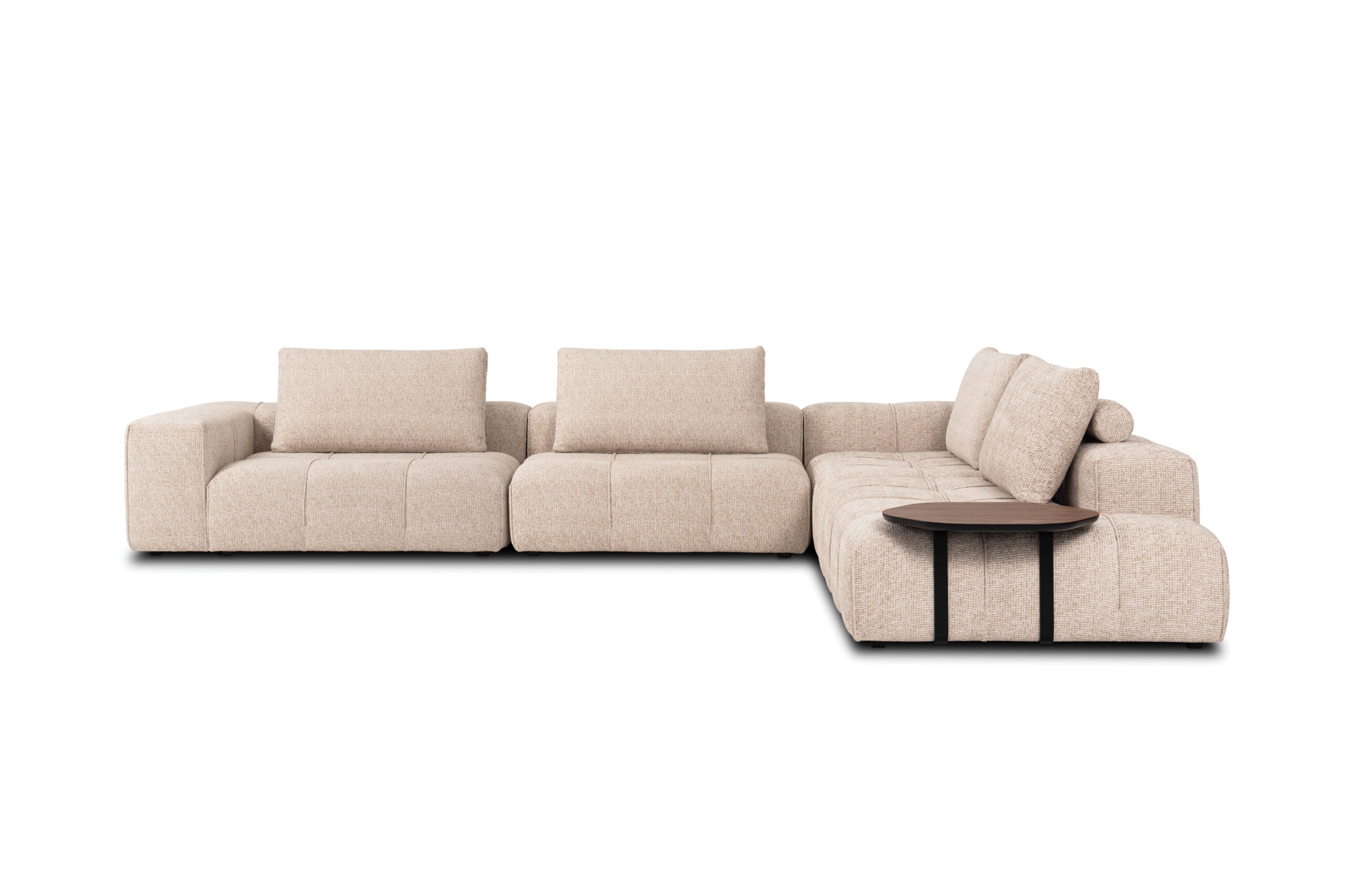 Lanube modulsofa L-form med sidebord