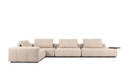 Lanube modulsofa L-form med sidebord