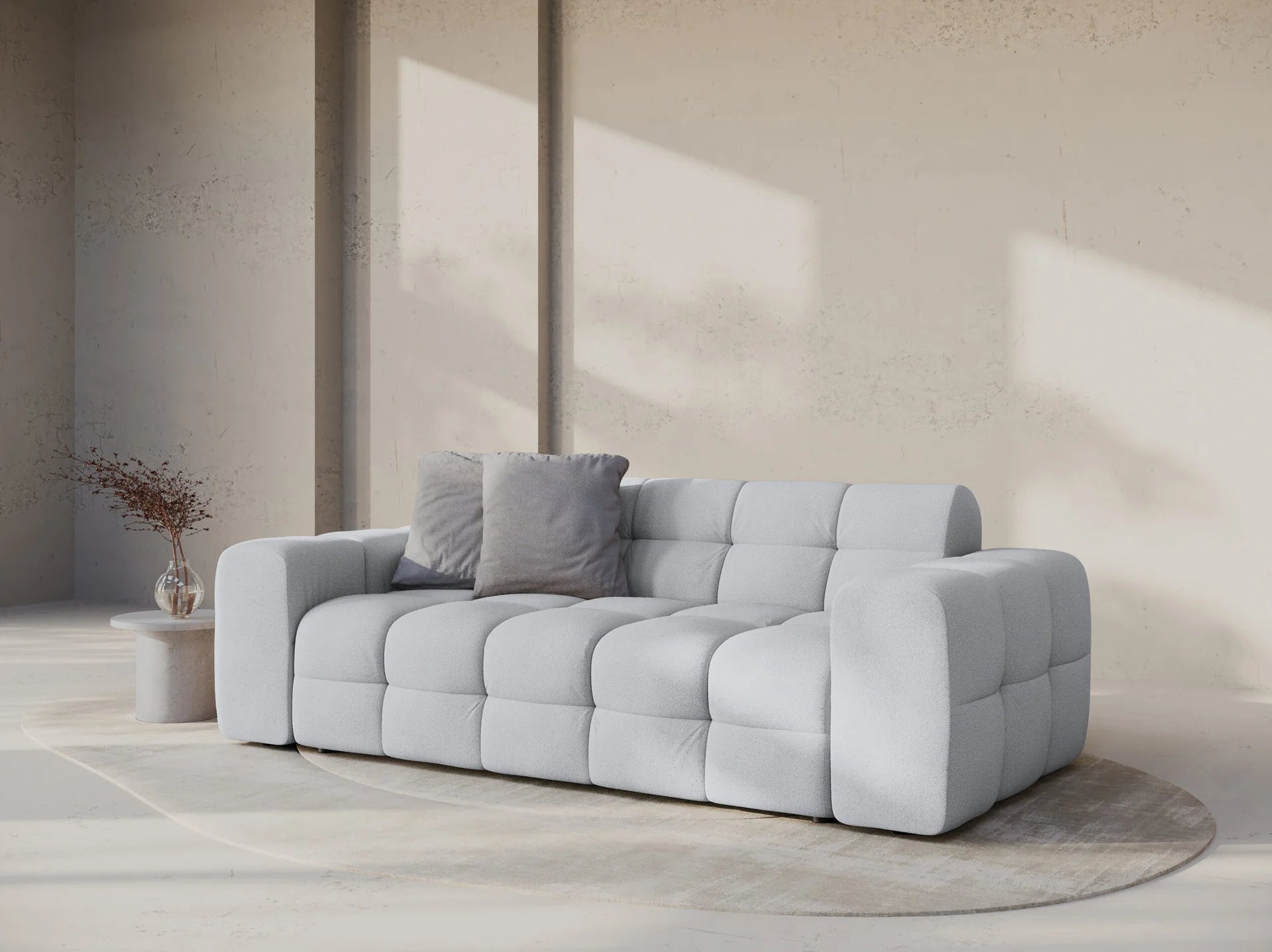 Kendal 3-seter sofa i Strukturert stoff