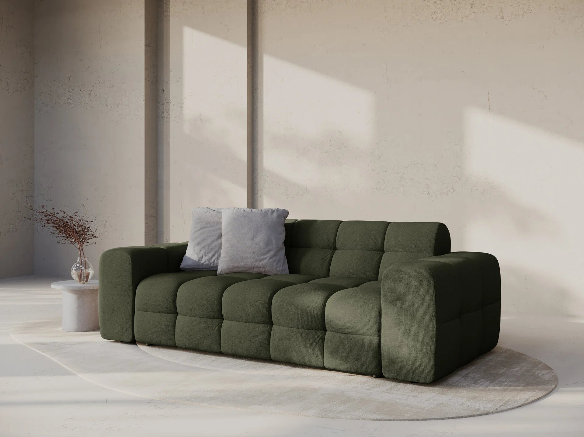Kendal 3-seter sofa i Strukturert stoff