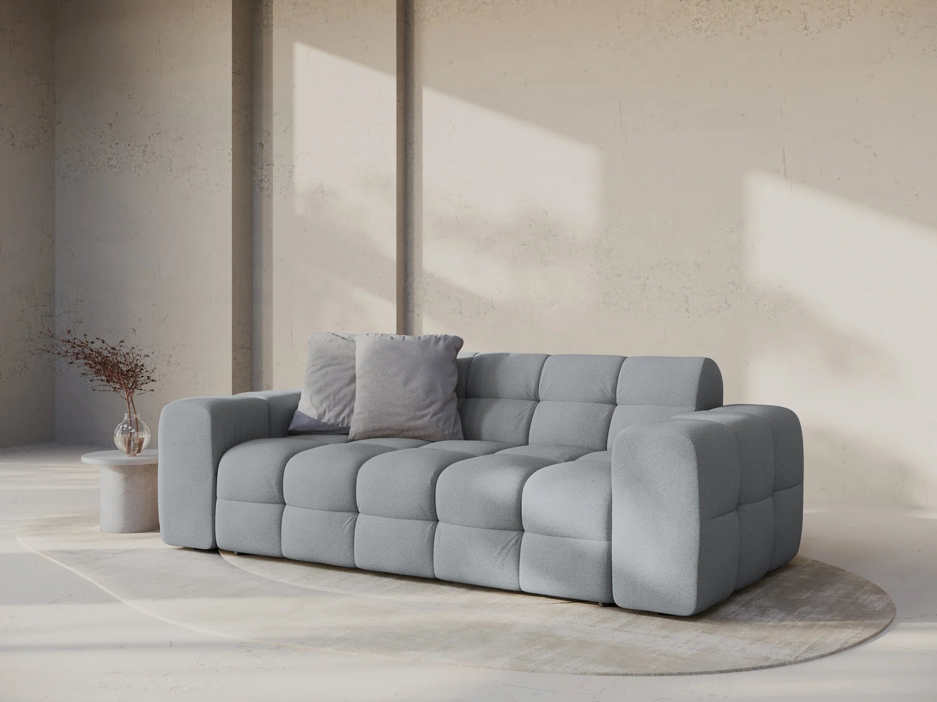 Kendal 3-seter sofa i Strukturert stoff