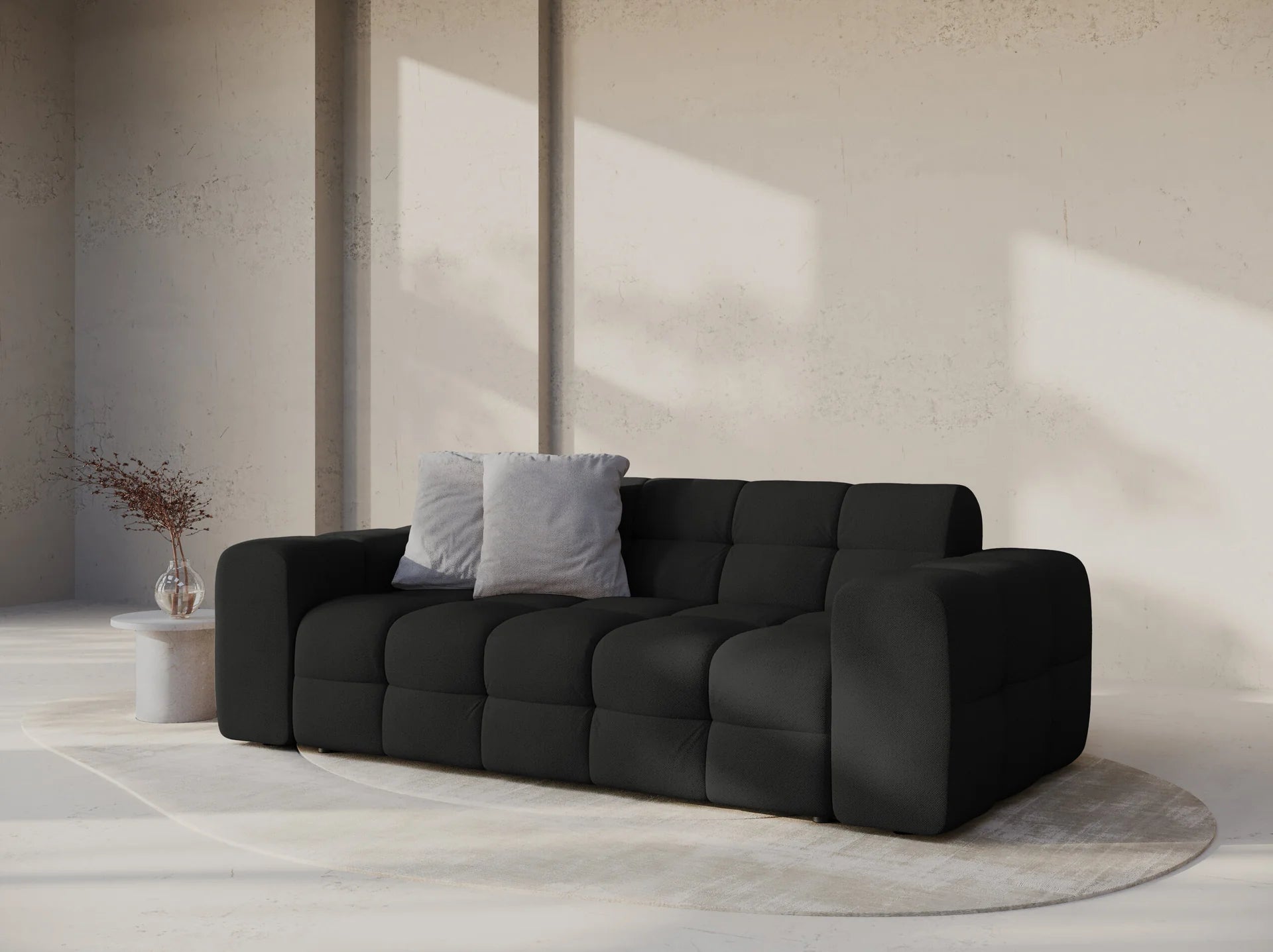 Kendal 3-seter sofa i Strukturert stoff