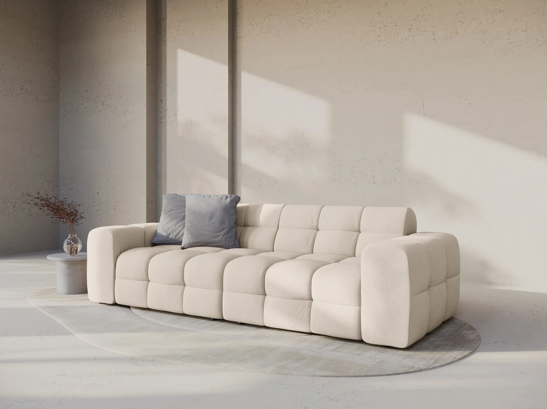 Kendal 4-seter sofa i Strukturert stoff