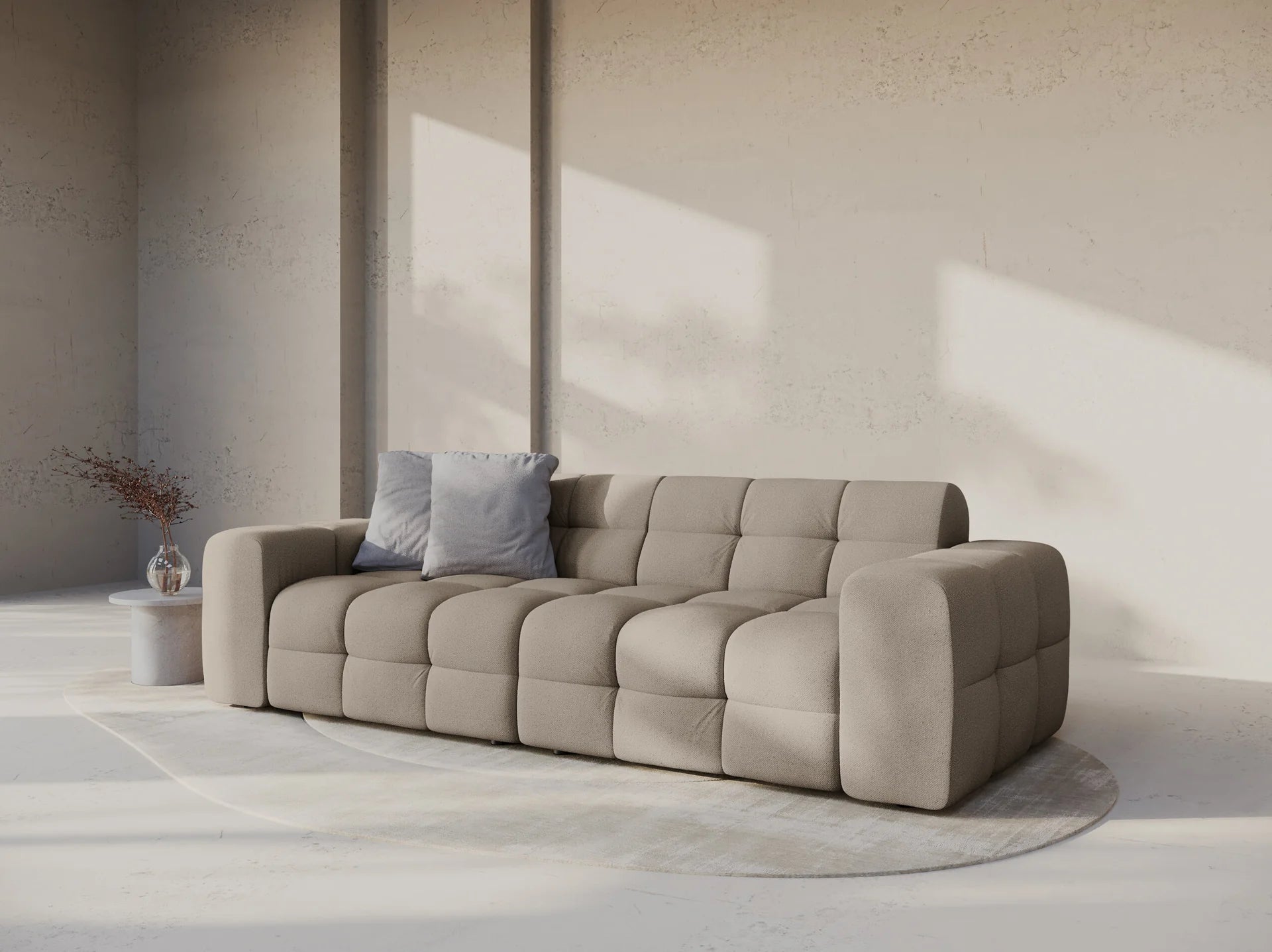Kendal 4-seter sofa i Strukturert stoff