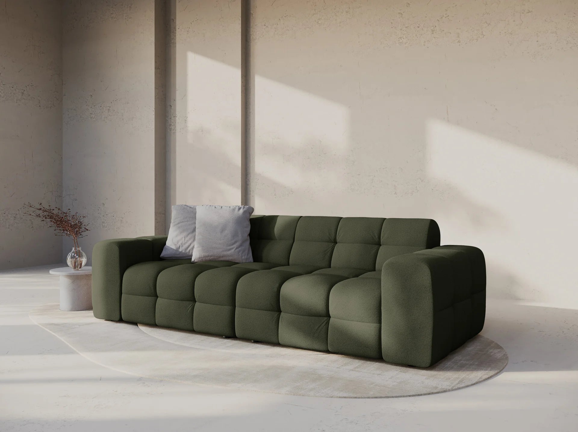 Kendal 4-seter sofa i Strukturert stoff