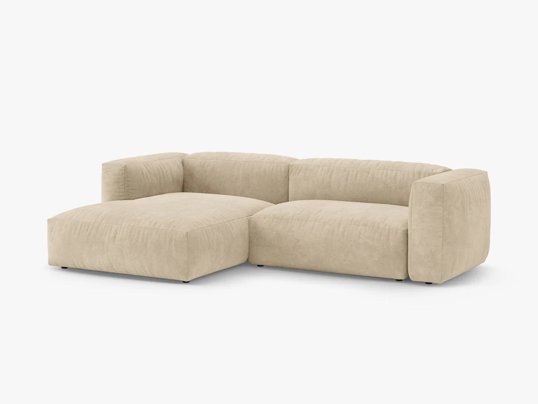 Martina hjørnesofa med sovefunksjon i fløyel