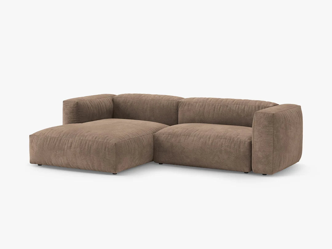 Martina hjørnesofa med sovefunksjon i fløyel