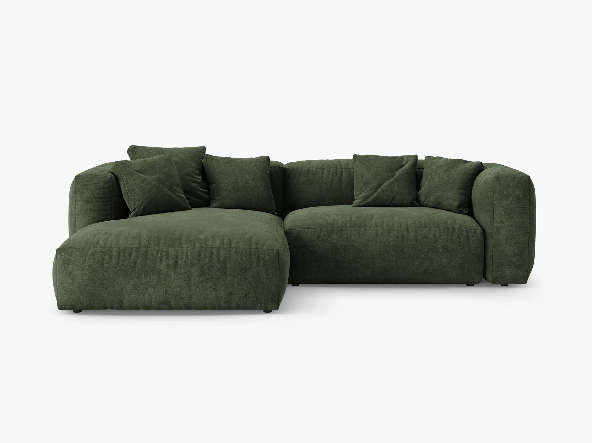 Martina hjørnesofa med sovefunksjon i fløyel