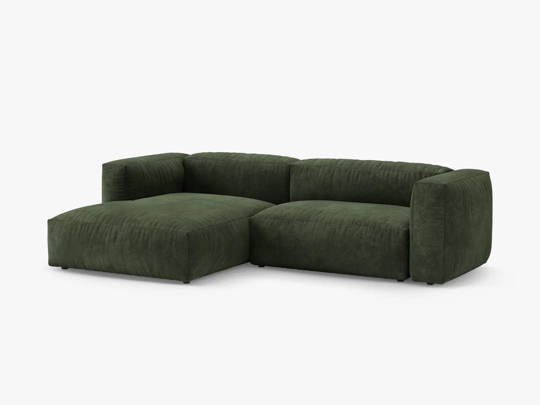 Martina hjørnesofa med sovefunksjon i fløyel