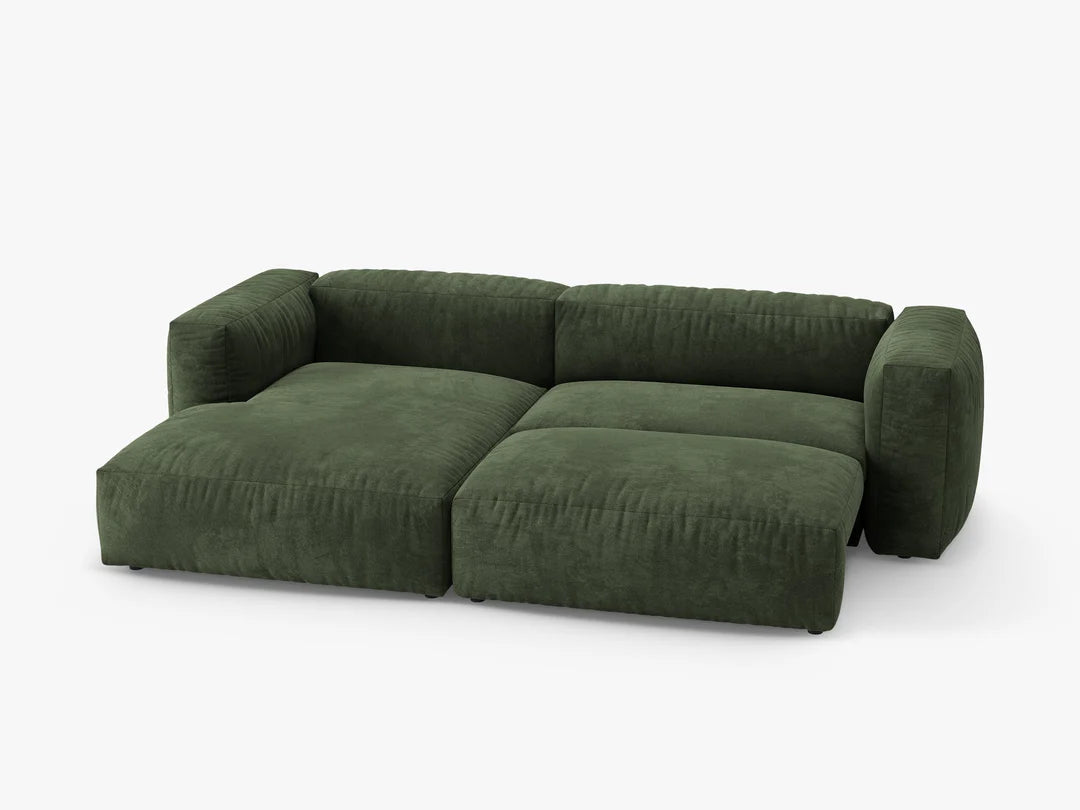 Martina hjørnesofa med sovefunksjon i fløyel