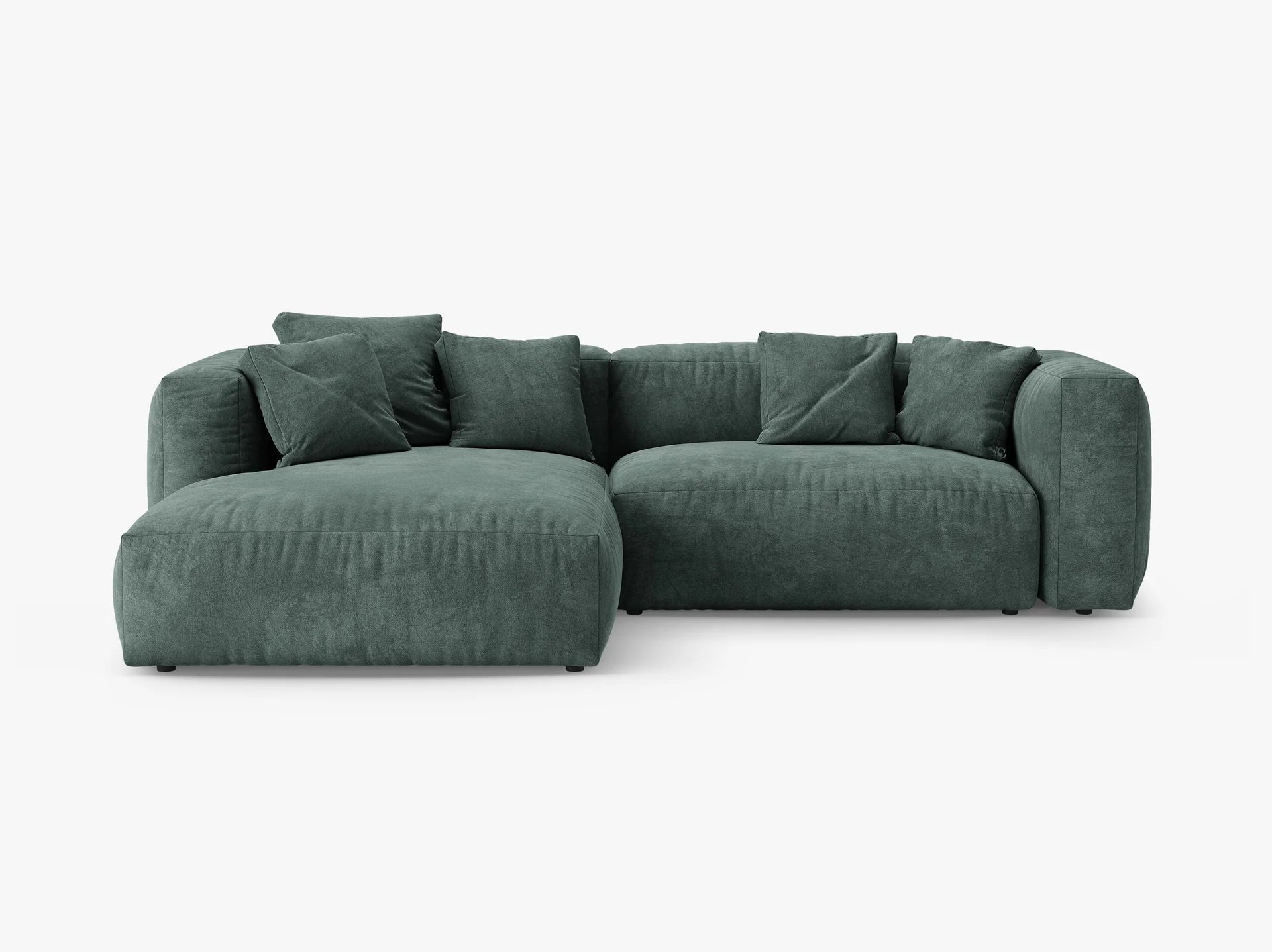 Martina hjørnesofa med sovefunksjon i fløyel