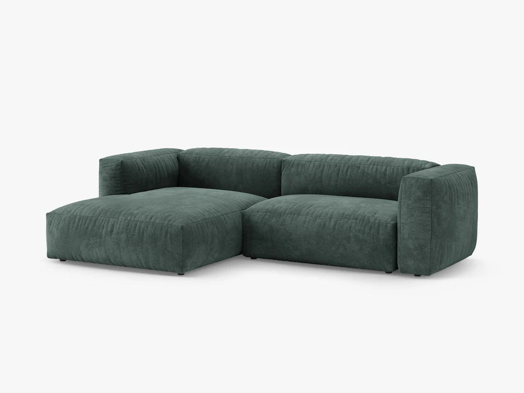 Martina hjørnesofa med sovefunksjon i fløyel
