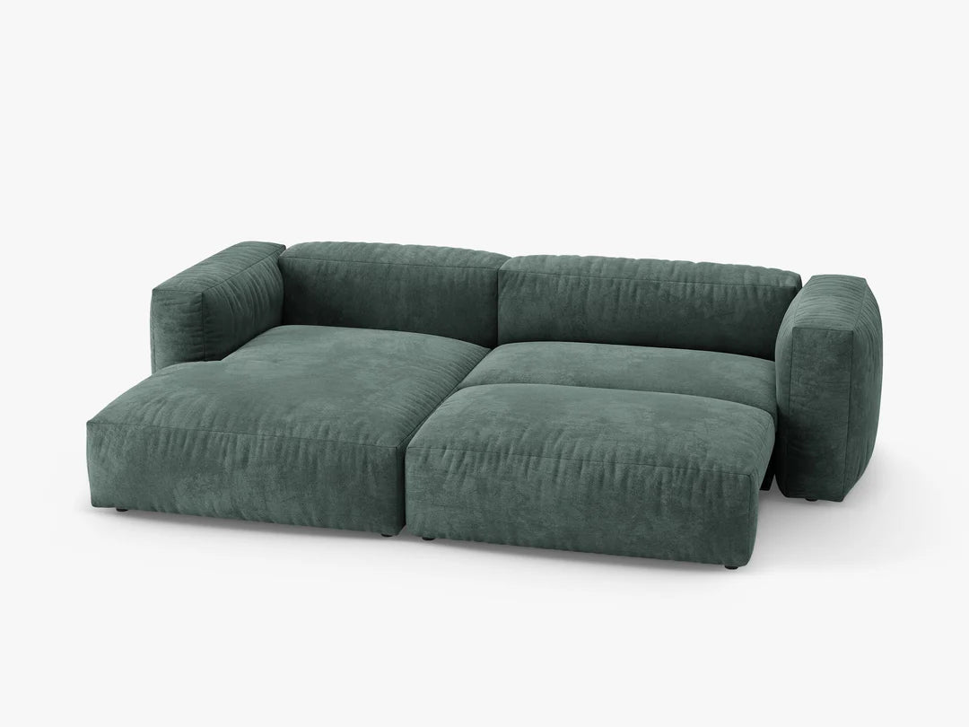Martina hjørnesofa med sovefunksjon i fløyel