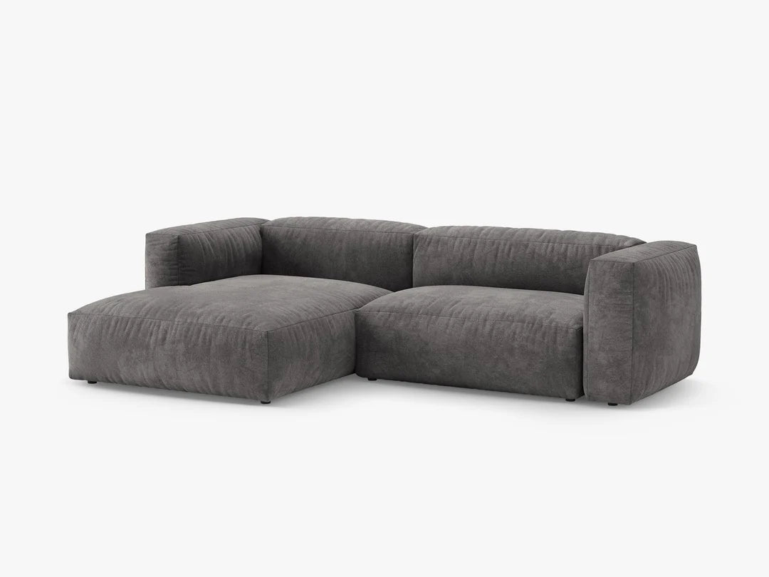 Martina hjørnesofa med sovefunksjon i fløyel