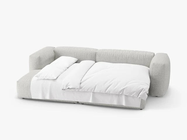 Modulbasert hjørnesofa med sovefunksjon