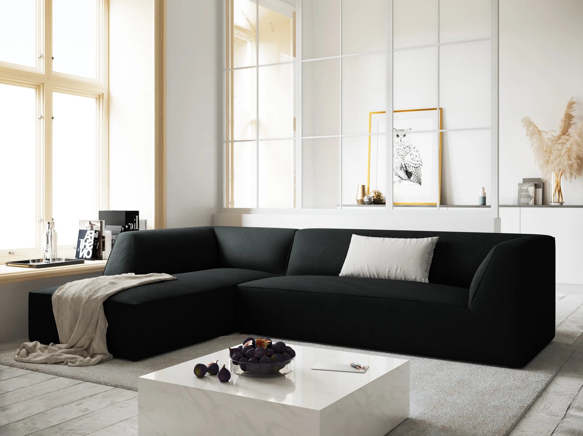 Ruby hjørnesofa – kordfløyel