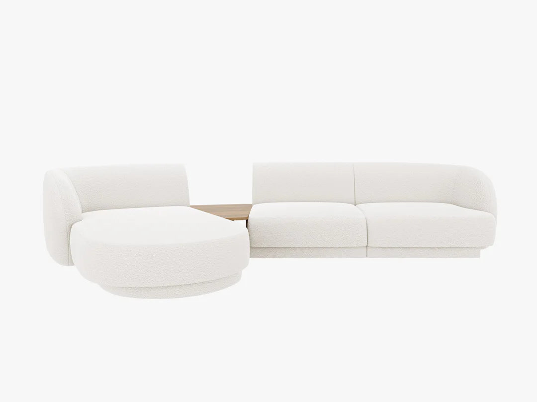 Miley modulsofa med sjeselong og integrert bord