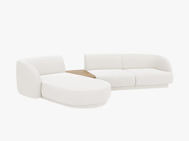 Miley modulsofa med sjeselong og integrert bord