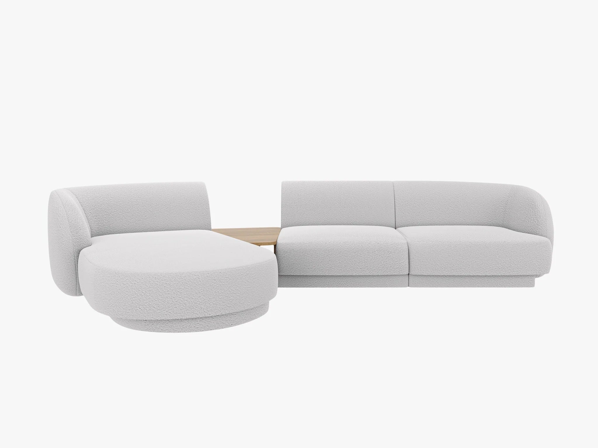 Miley modulsofa med sjeselong og integrert bord