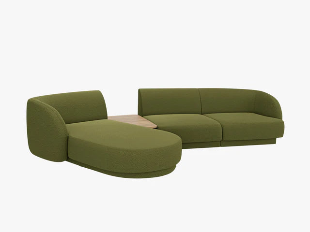 Miley modulsofa med sjeselong og integrert bord
