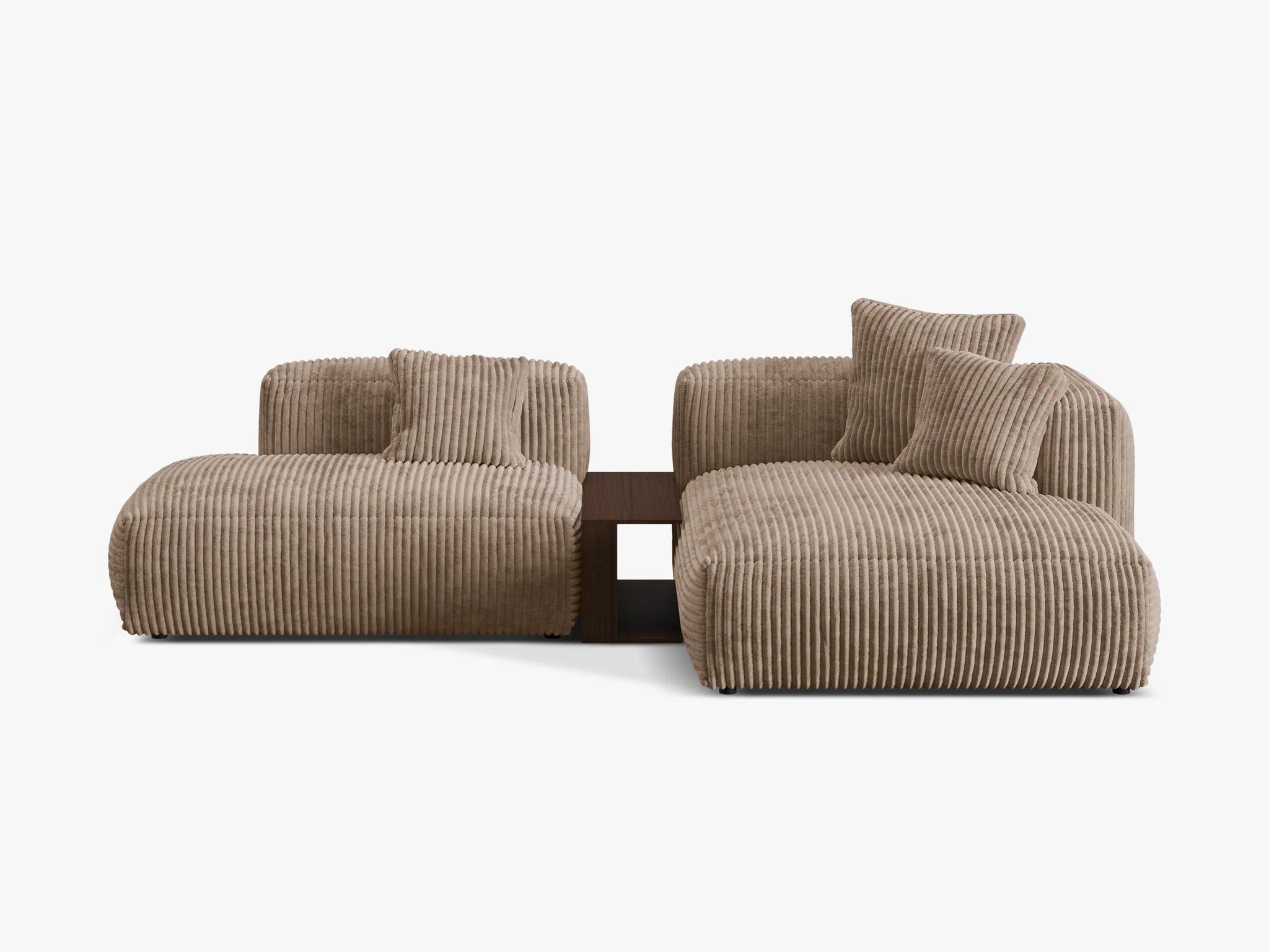 Martina modulsofa med sjeselong og integrert bord