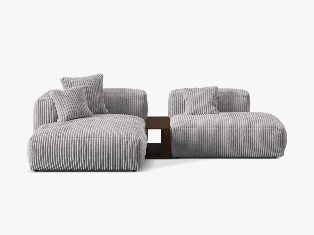 Martina modulsofa med sjeselong og integrert bord