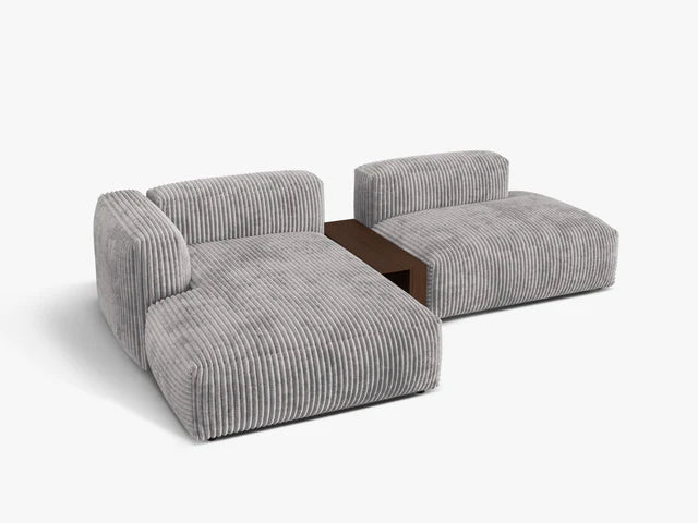 Martina modulsofa med sjeselong og integrert bord