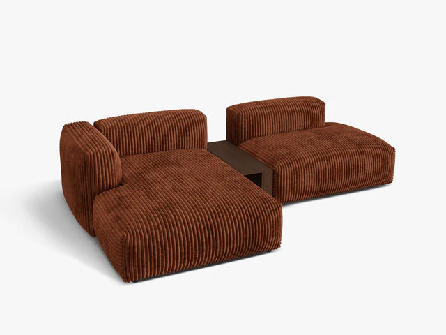 Martina modulsofa med sjeselong og integrert bord