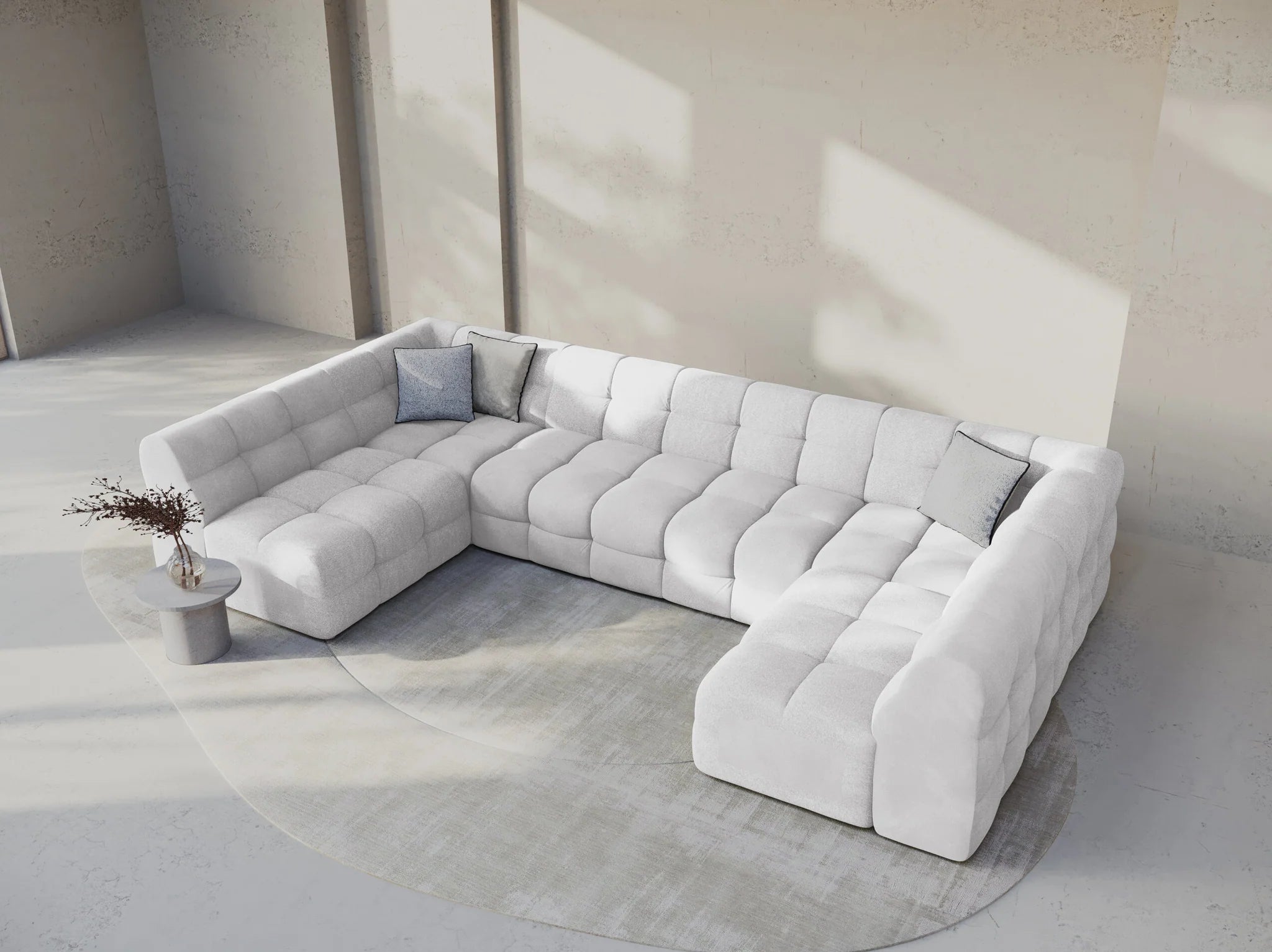 Kendal U-sofa i fløyel