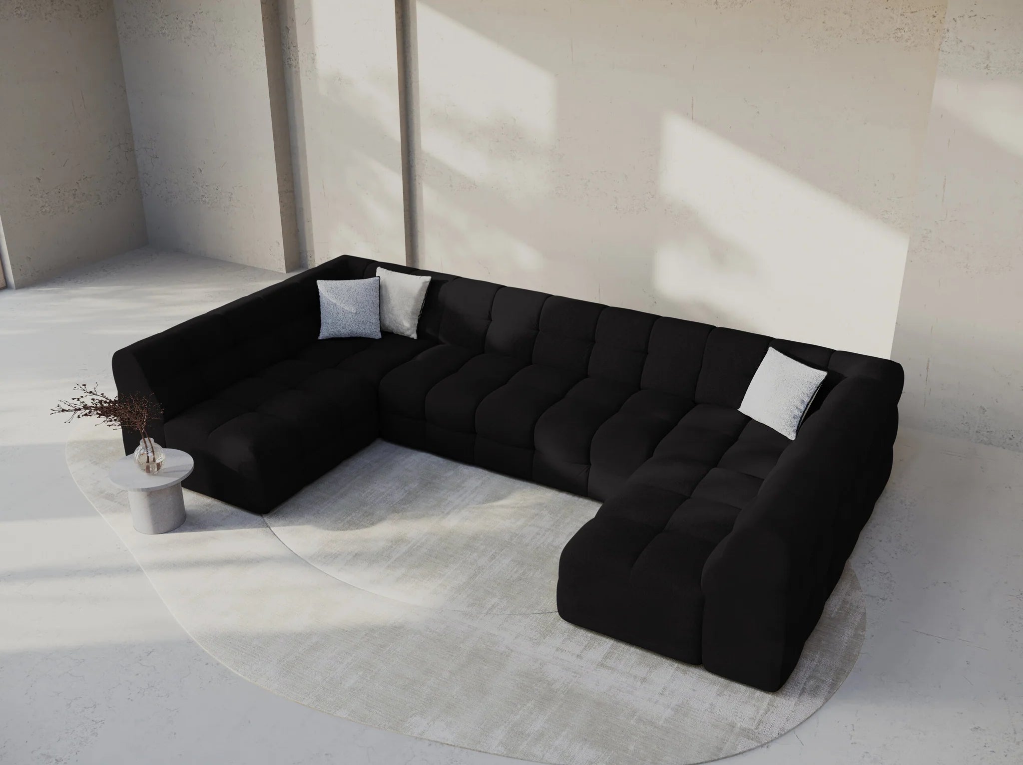 Kendal U-sofa i fløyel