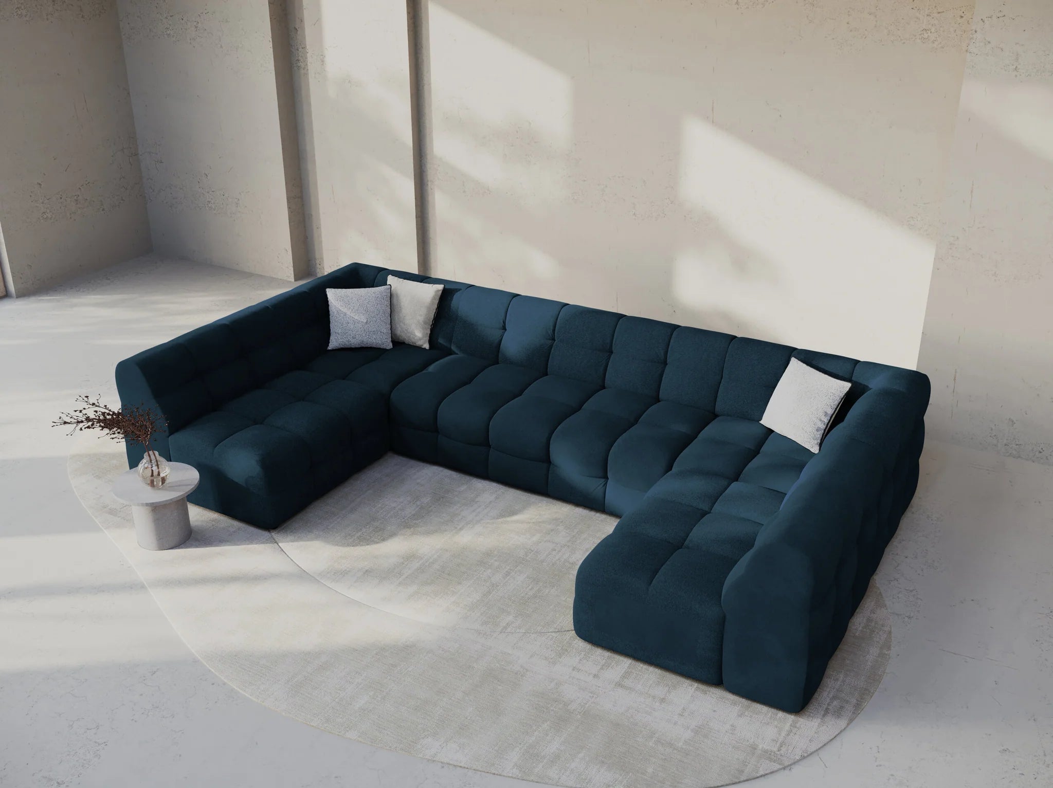 Kendal U-sofa i fløyel
