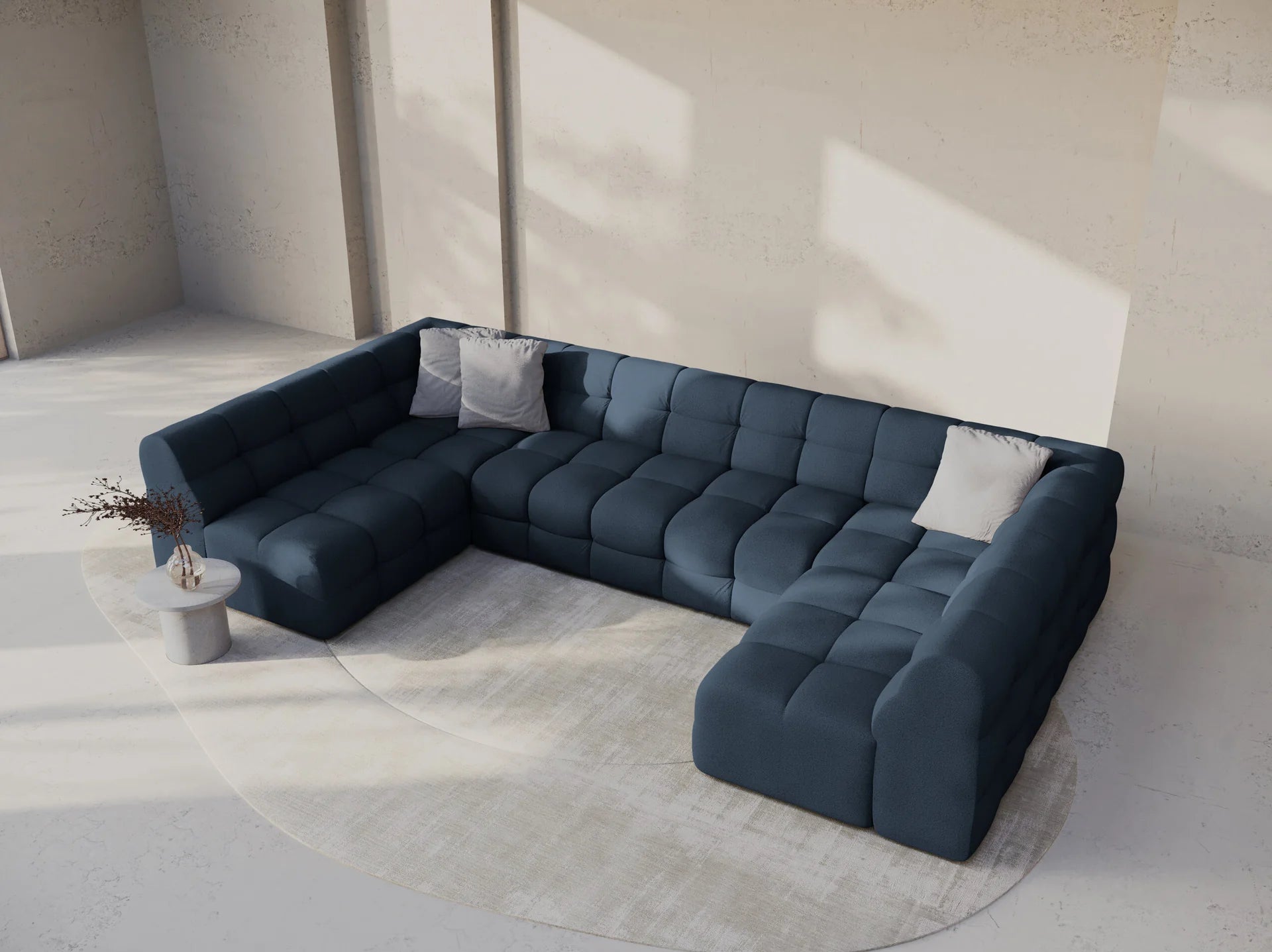 Kendal U-sofa i Strukturert stoff