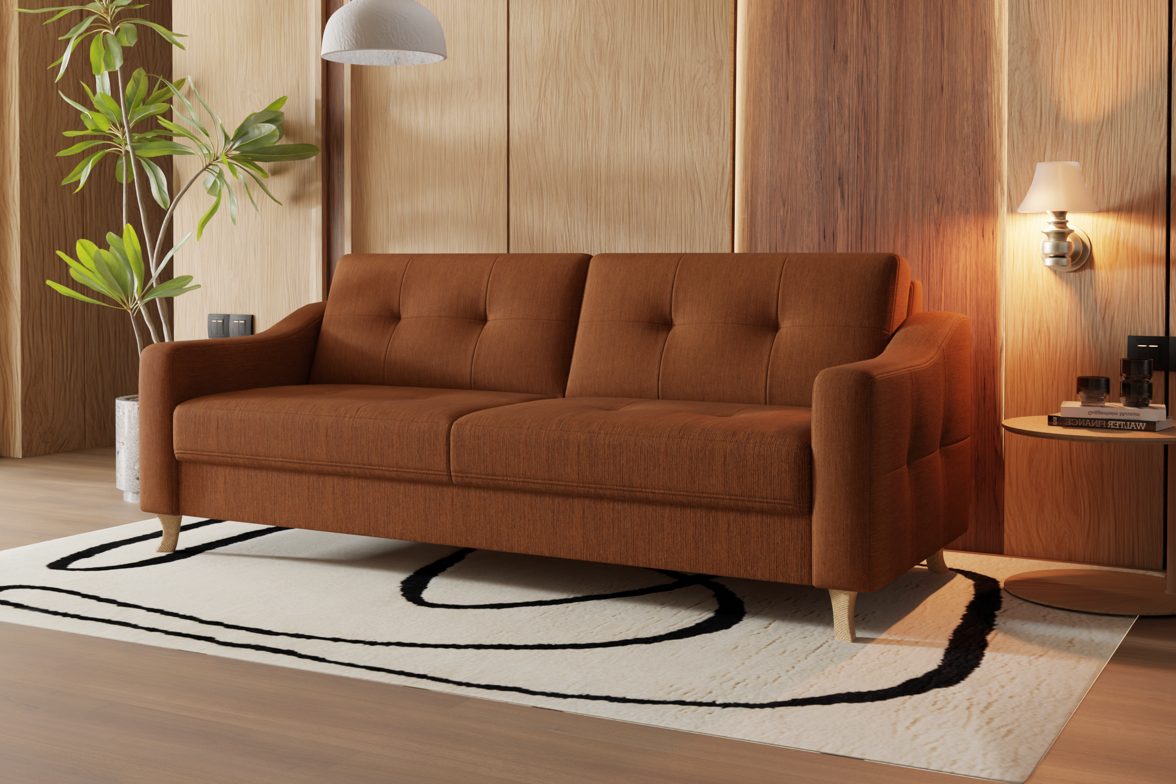 Rimini 3-seter sofa med sovefunksjon